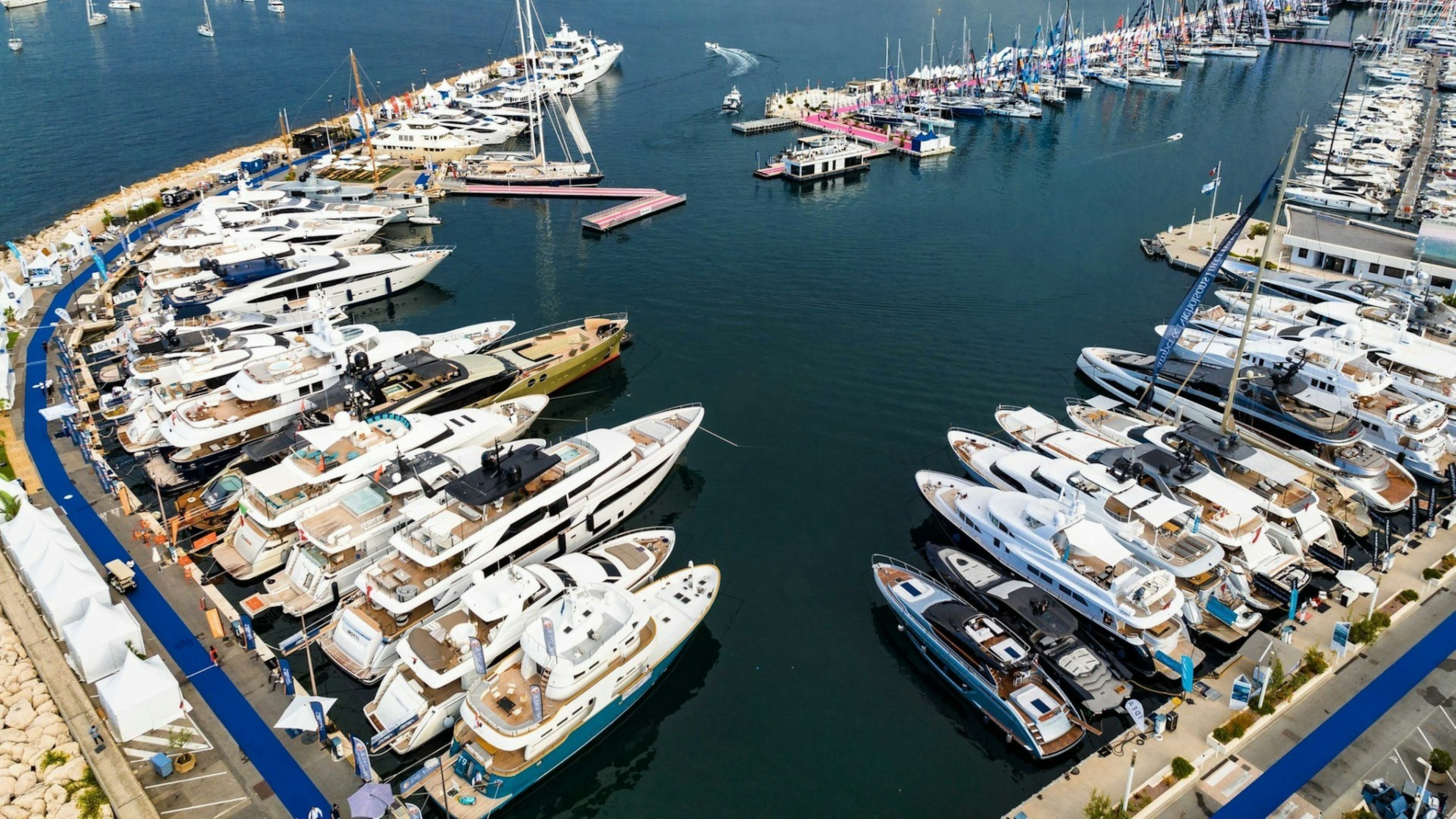 Cannes Yachting Festival Aerial