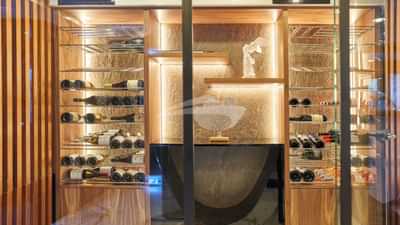 Main saloon has an adjoining informal lounge