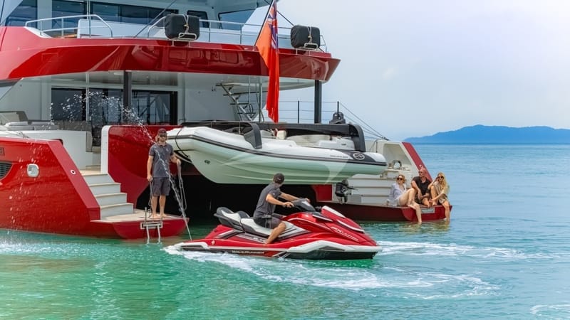 Swim platforms and waverunner