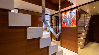 Lower deck stairs