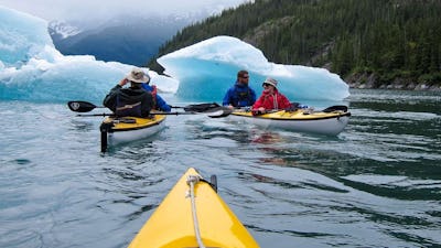 2 Person Eddyline kayaks are ideal to explore the melting snowcaps
