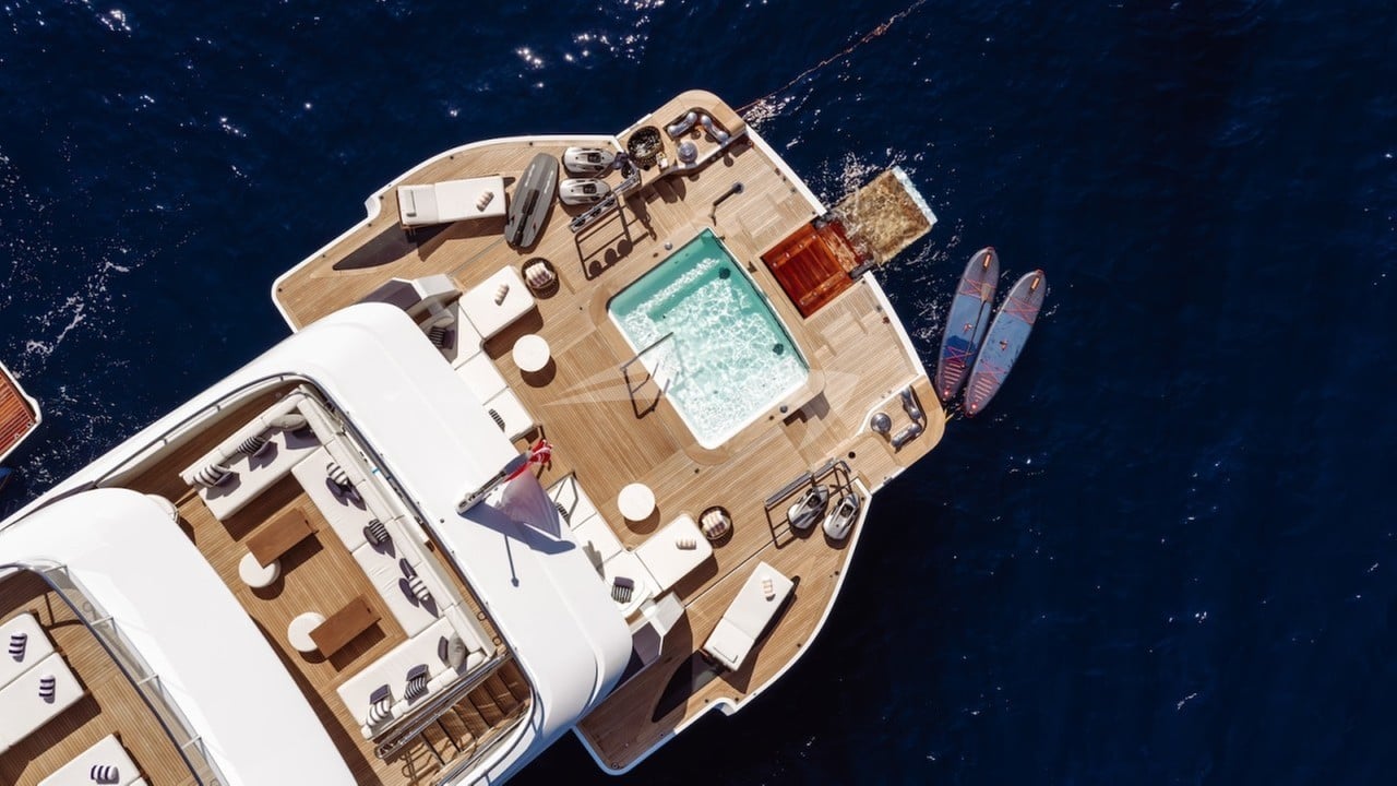Aft decks and beach club