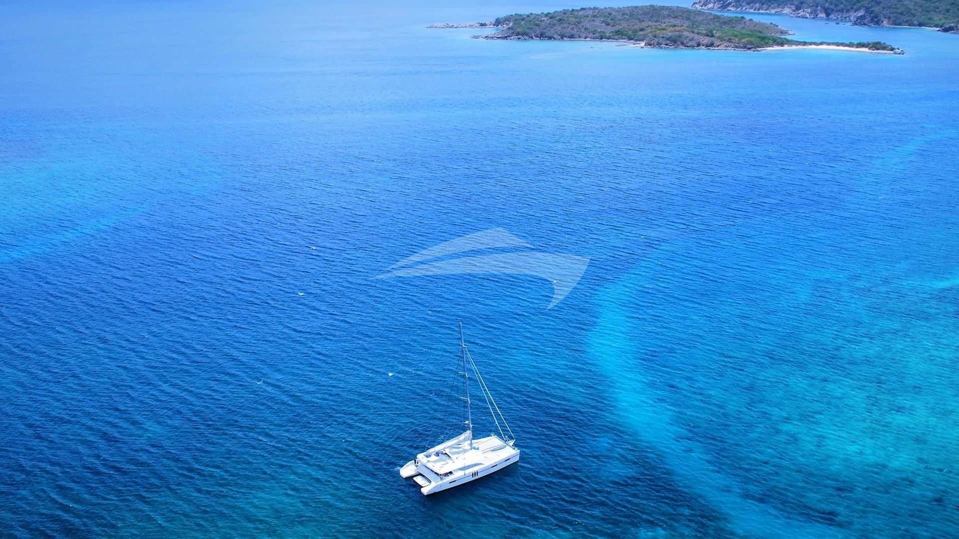 Anchored just off shore