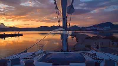 Sunset from the foredeck