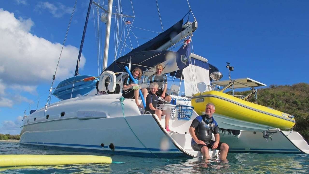 The "sugar scoops" are a comfortable place to prepare for snorkeling.