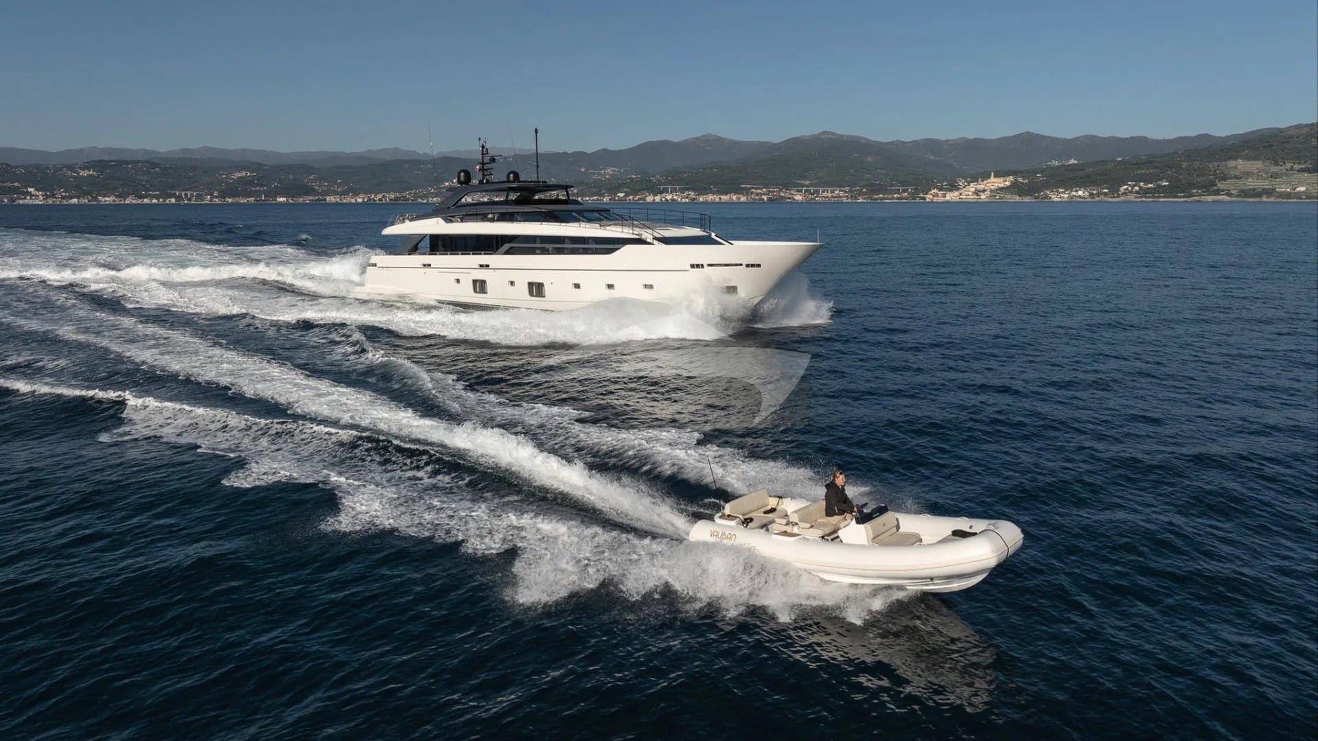 Underway with Tender