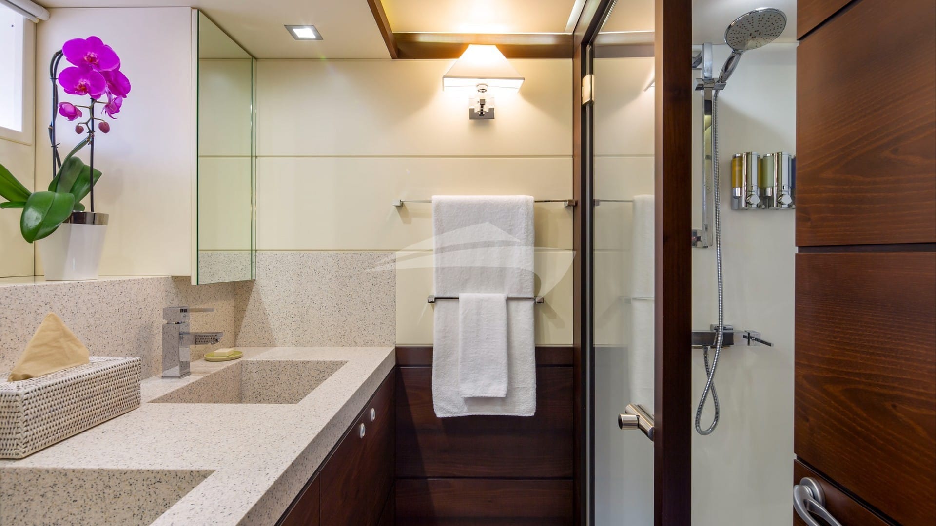 VIP bath with twin sinks