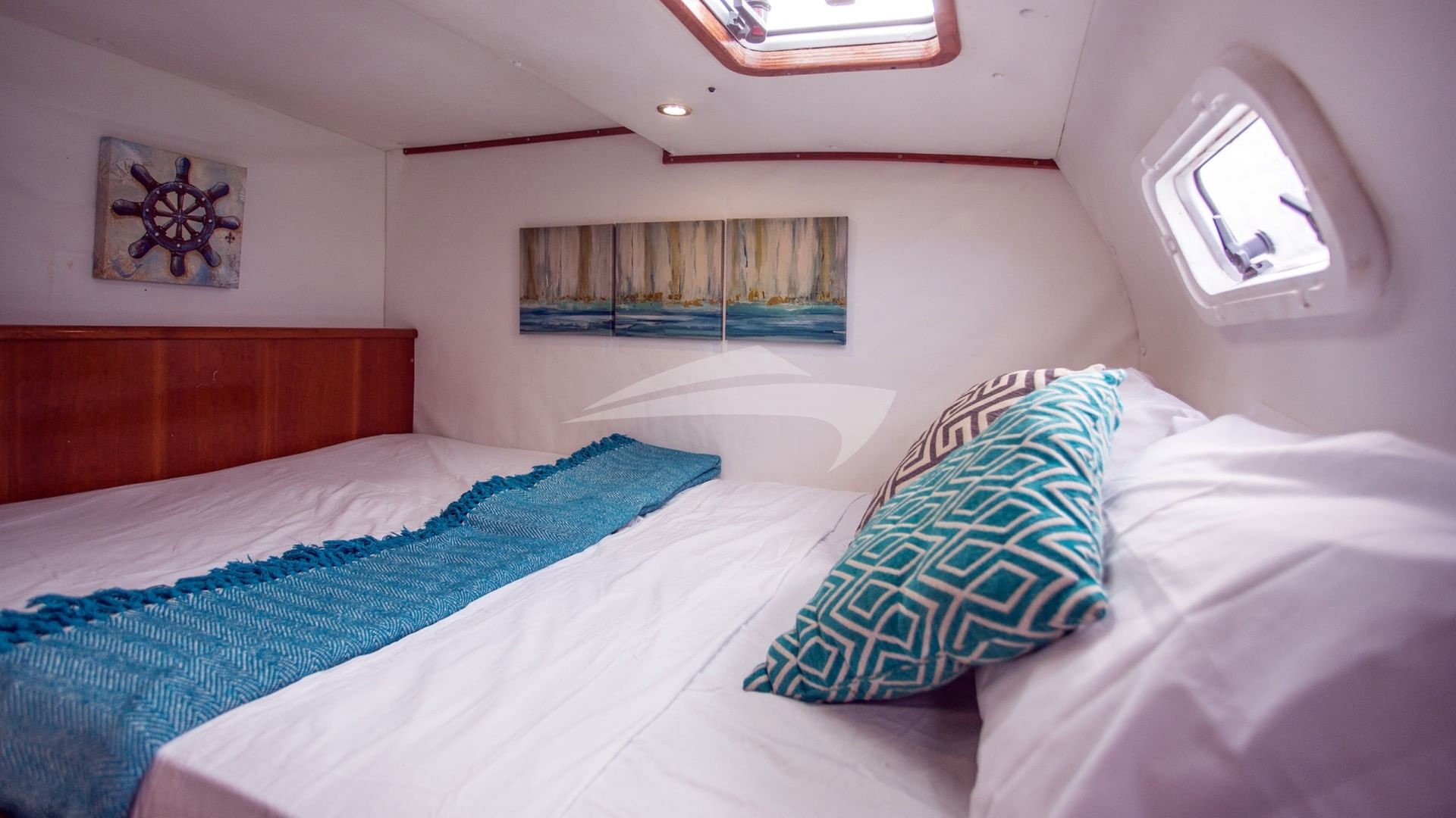 Closer view of the aft port cabin