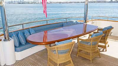 Stern Dining Area