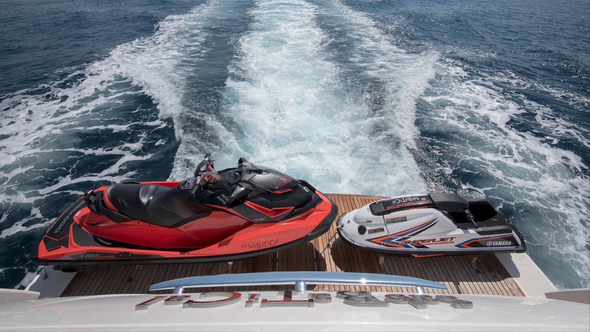 Underway with Jet-ski and Wave runner