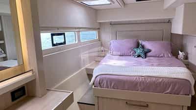 Lavender - the aft starboard guest queen suite