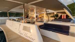 The transom and aft cockpit