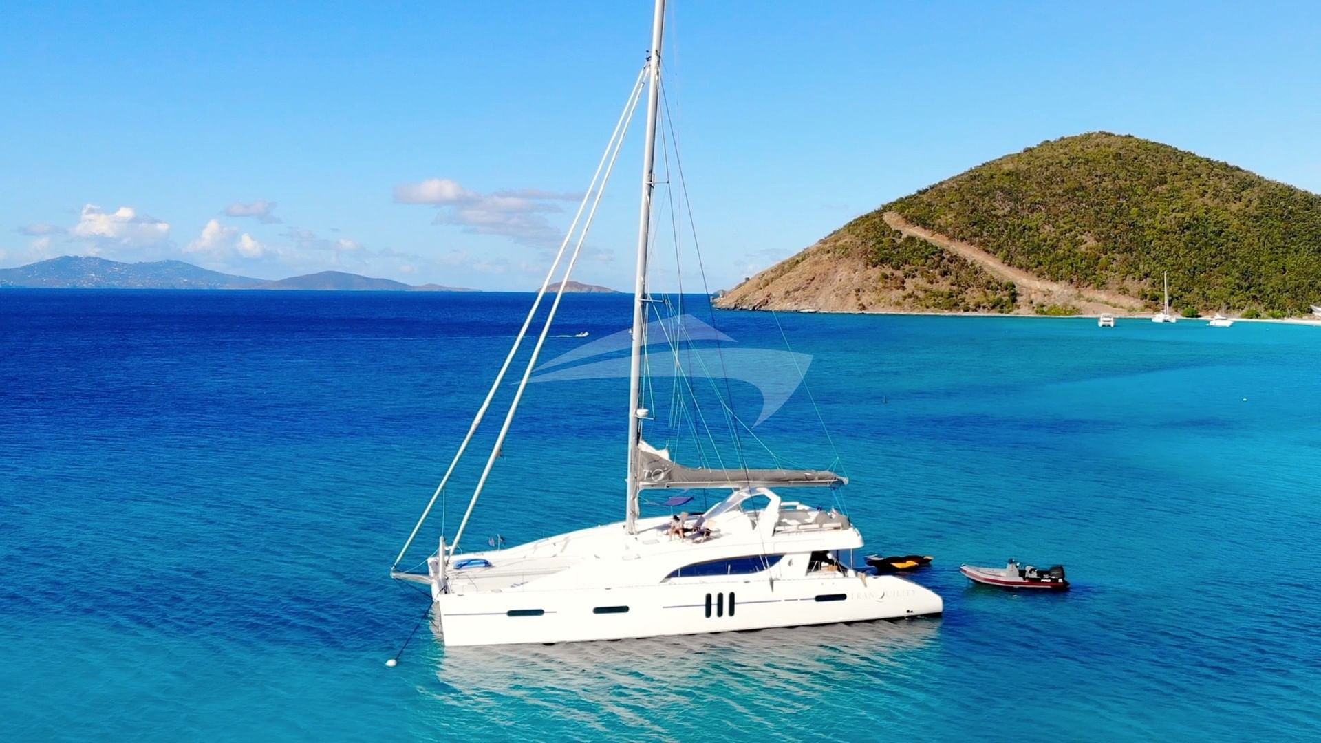 Anchored off Jost Van Dyke, BVI