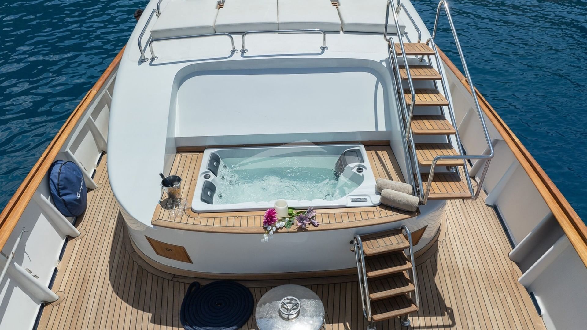 Aerial View of Deck Jacuzzi