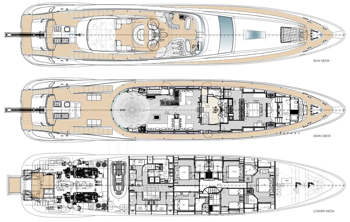 SILVER WIND deck layout