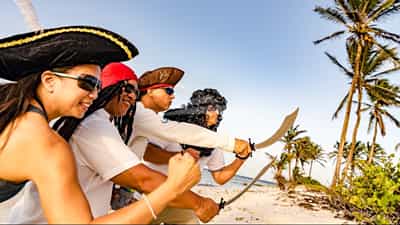 Tranquility guests taking shore leave