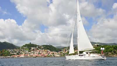 Under sail