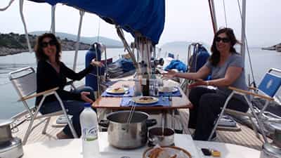 Lunch on deck