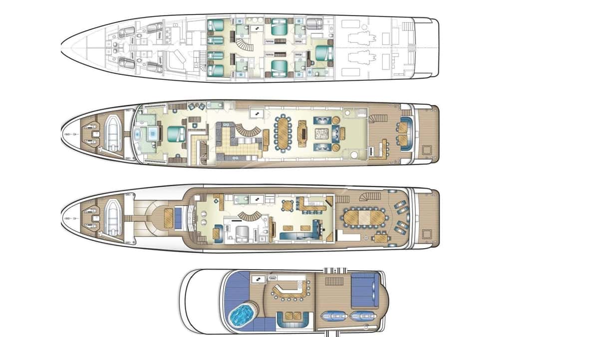 LADY JOY deck layout