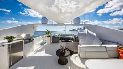 Flybridge, view aft