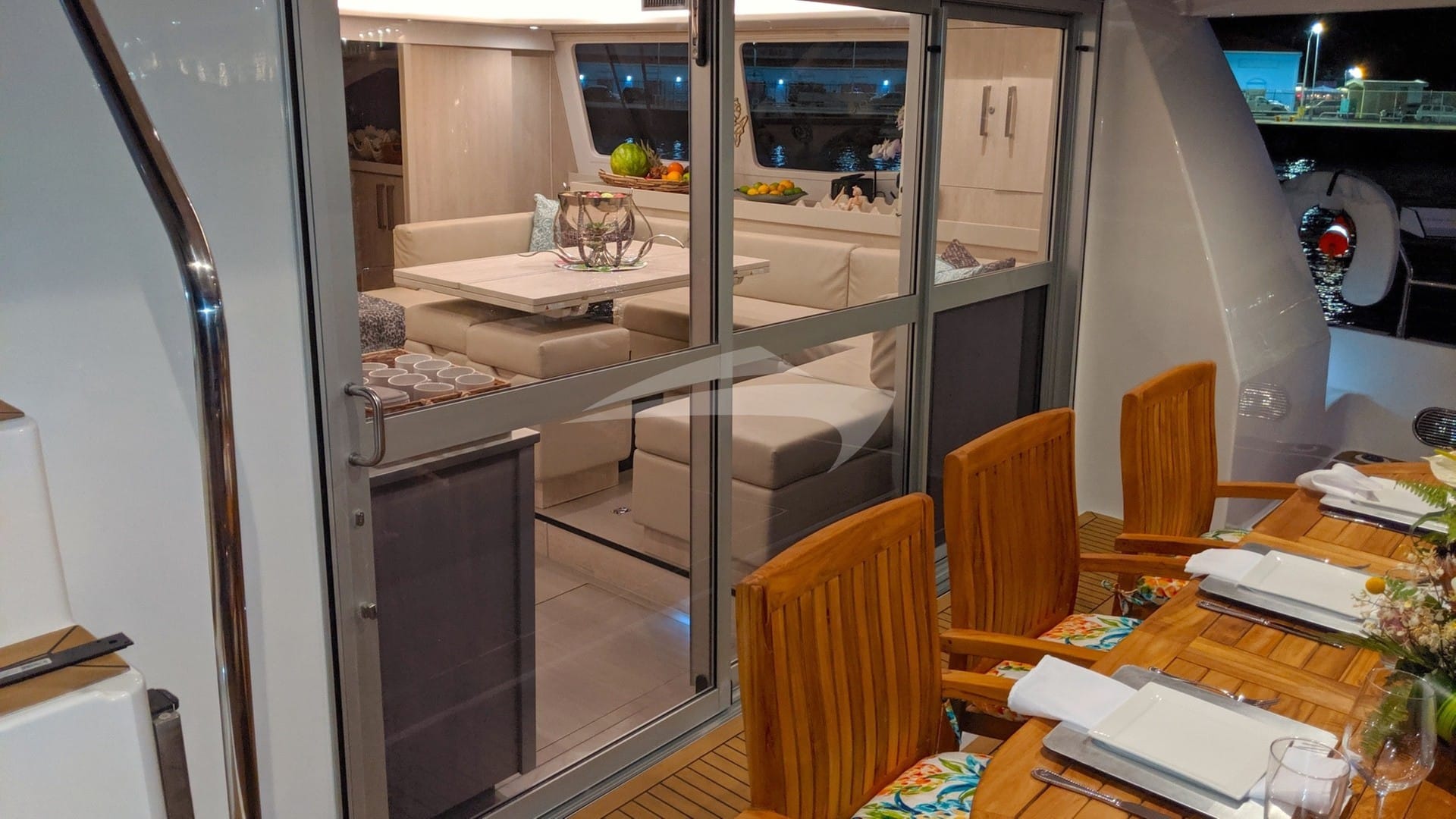 Aft deck looking into the saloon