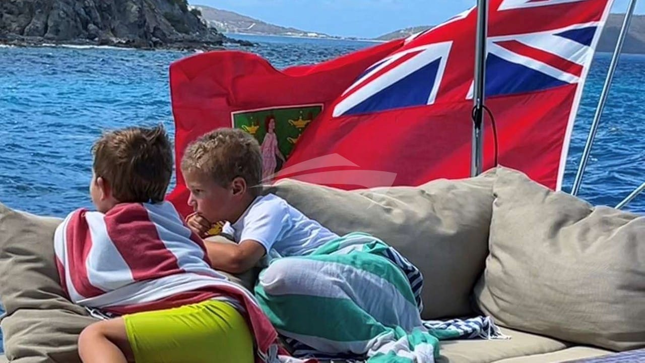 Enjoying the 360' views from the flybridge