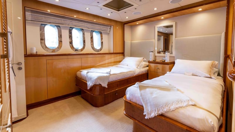Twin Stateroom with pullman & Sauna