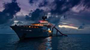 At anchor sunset