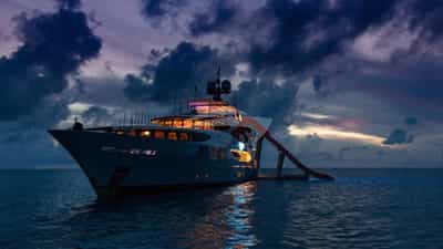 At anchor sunset