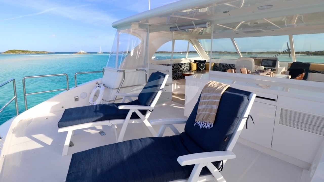 Loungers on the aft sun deck