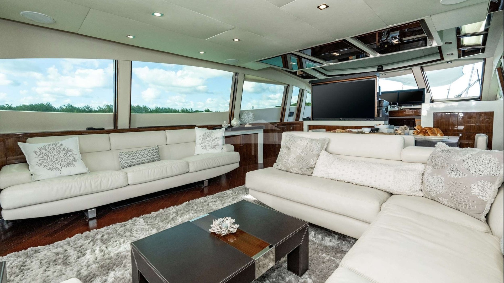 Galley with seating