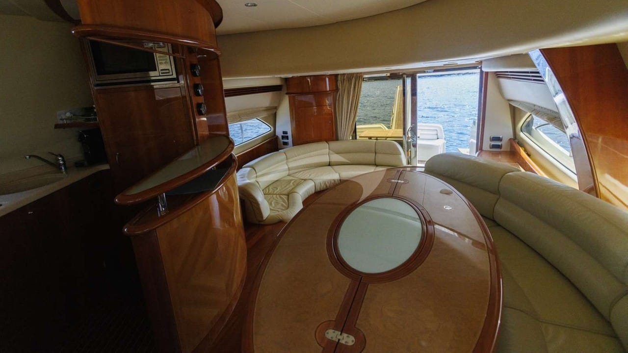 Main deck saloon and relaxing area