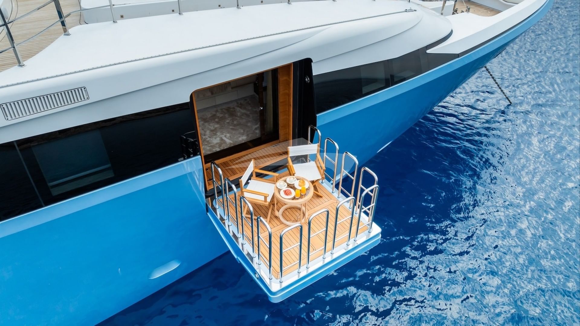 Master stateroom balcony