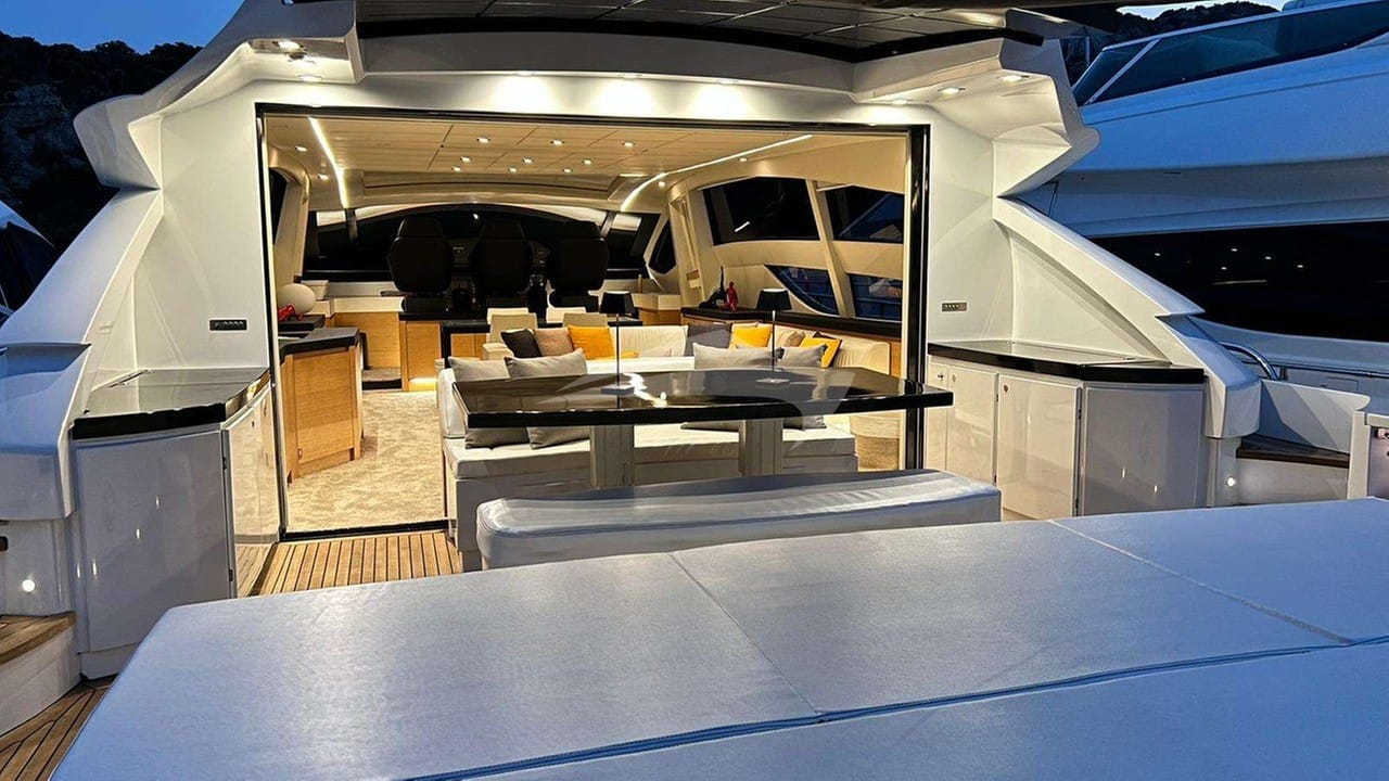 View of Saloon from Aft Deck