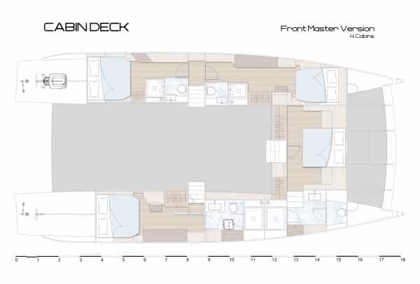 Luxury charter yacht layout diagram for SILENT DREAM