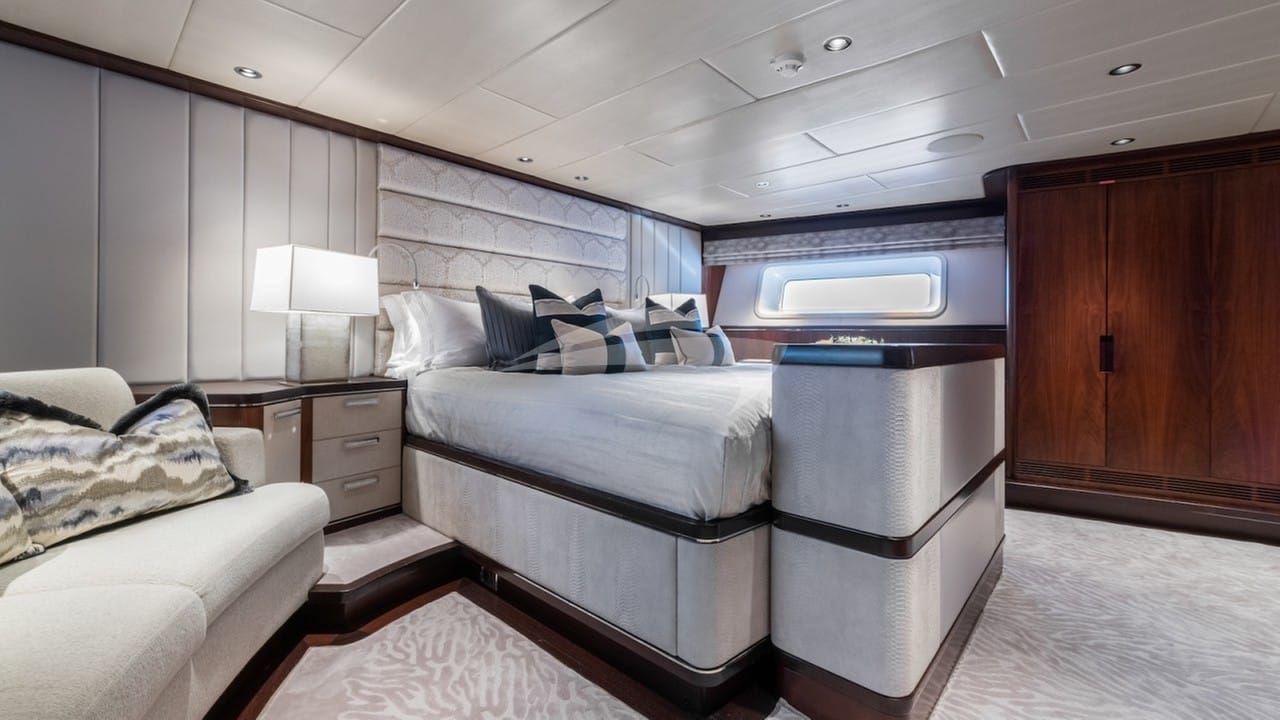 Master suite is full beam