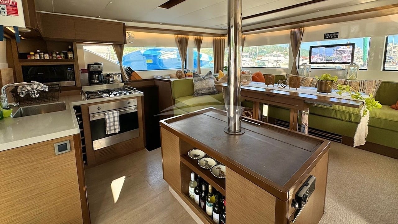 Saloon and galley