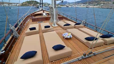 Sunbathing cushions