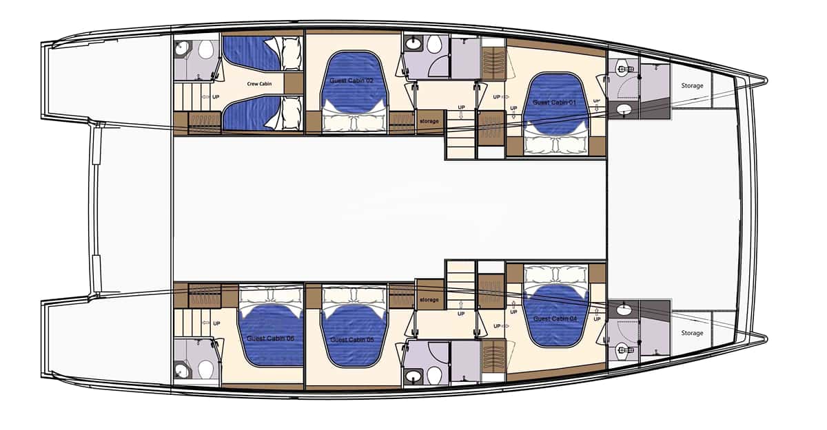 RUM RUNNER deck layout