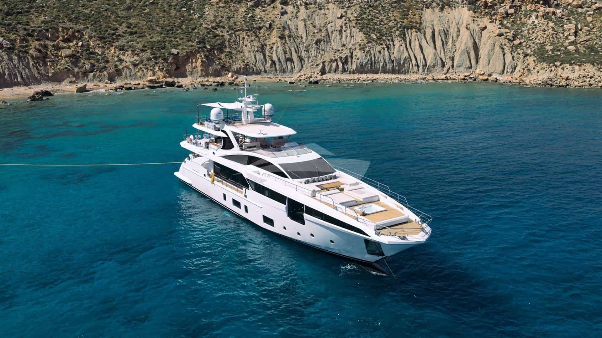PURA VIDA 35m Azimut Yachts luxury charter yacht in East Mediterranean