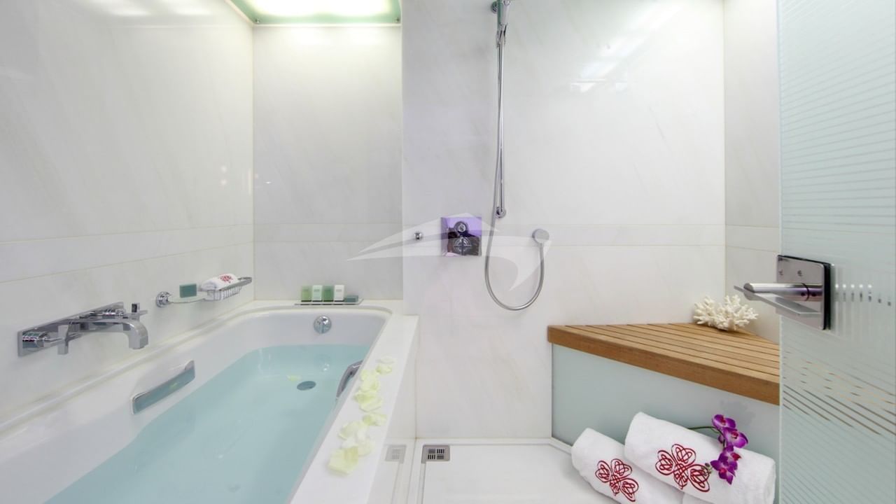 Master en suite bath and shower