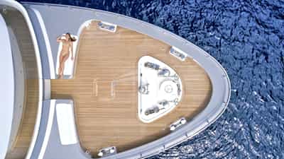 Sunbathing on Bow