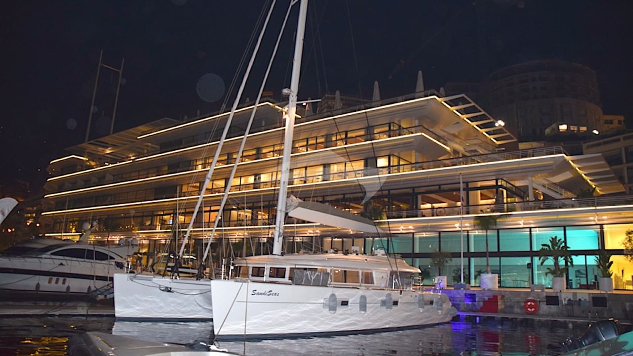 On the dock at Yacht Club de Monaco