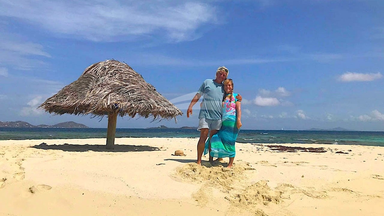 the crew on the tiny islet of Mopion in the Grenadines