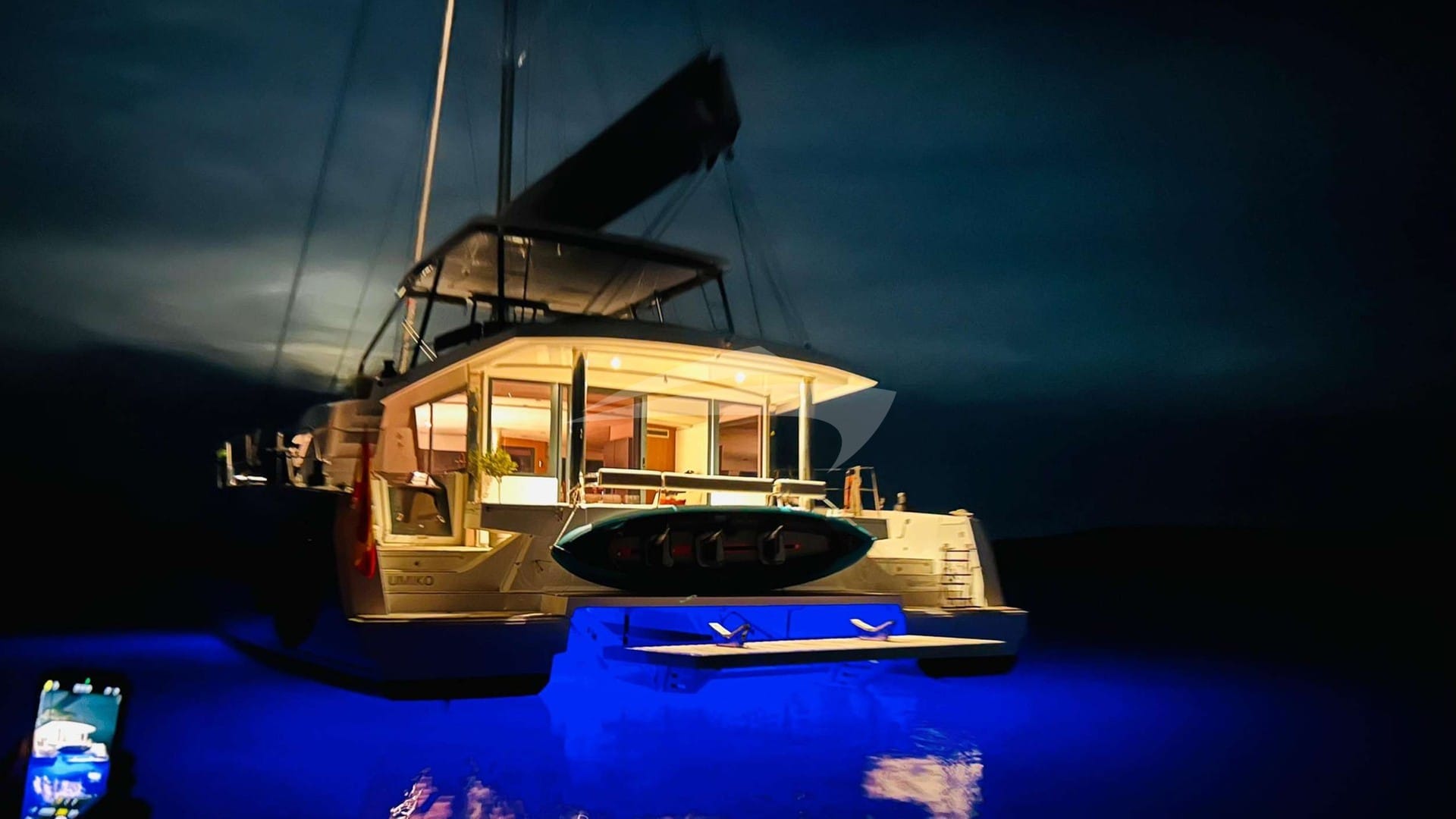 View of Aft at Night