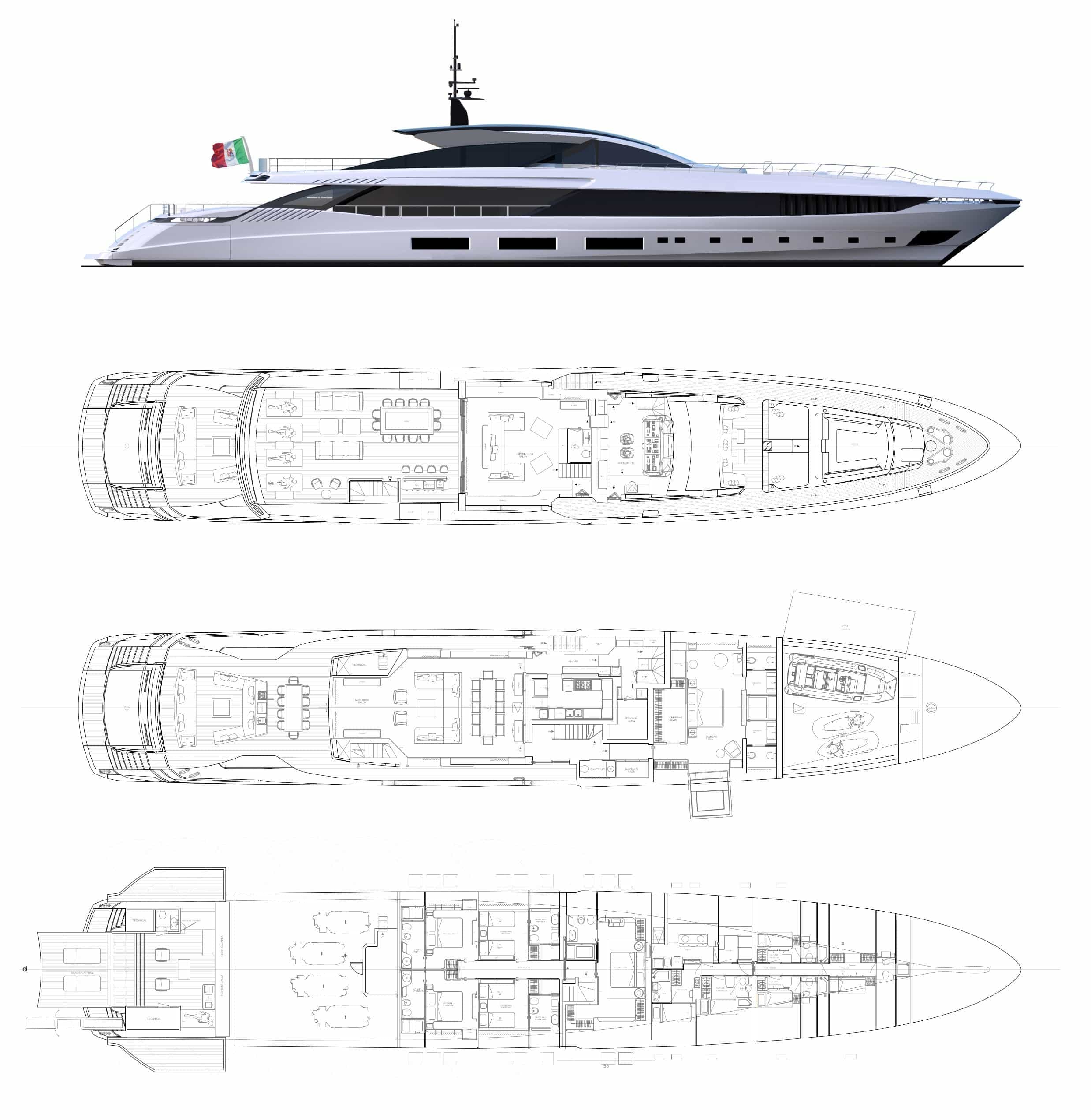 BETSY deck plan
