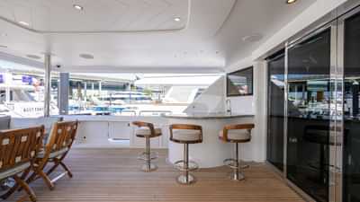Aft deck bar