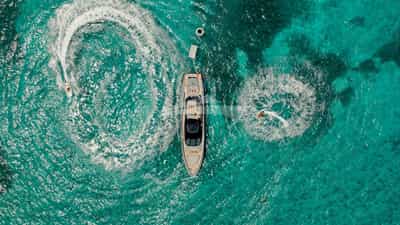 Aerial shot with toys out