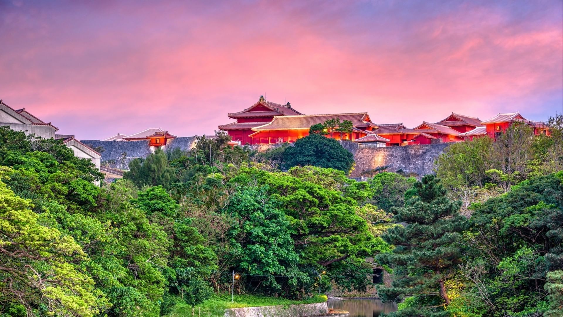 Okinawa, Japan at Shuri Castle