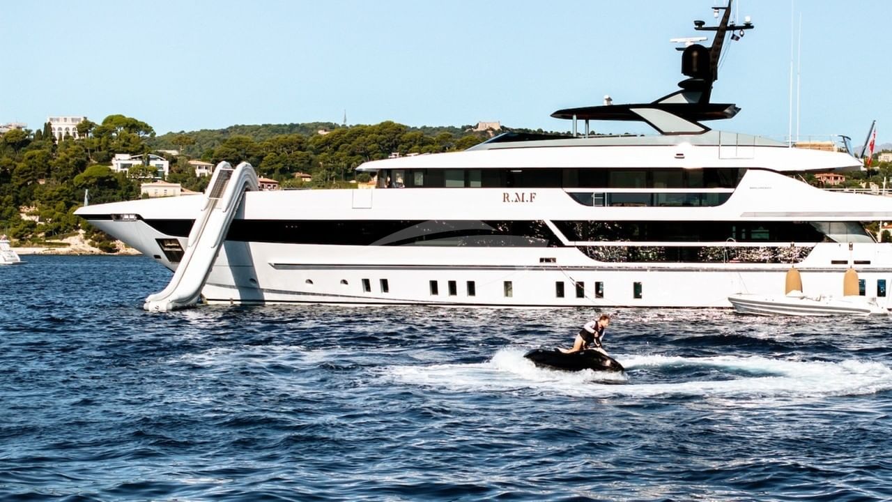 Profile with water slide set up